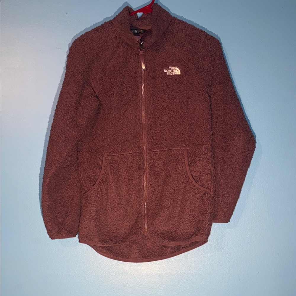 The North Face Purple Fleece Jacket Girls L 14/16